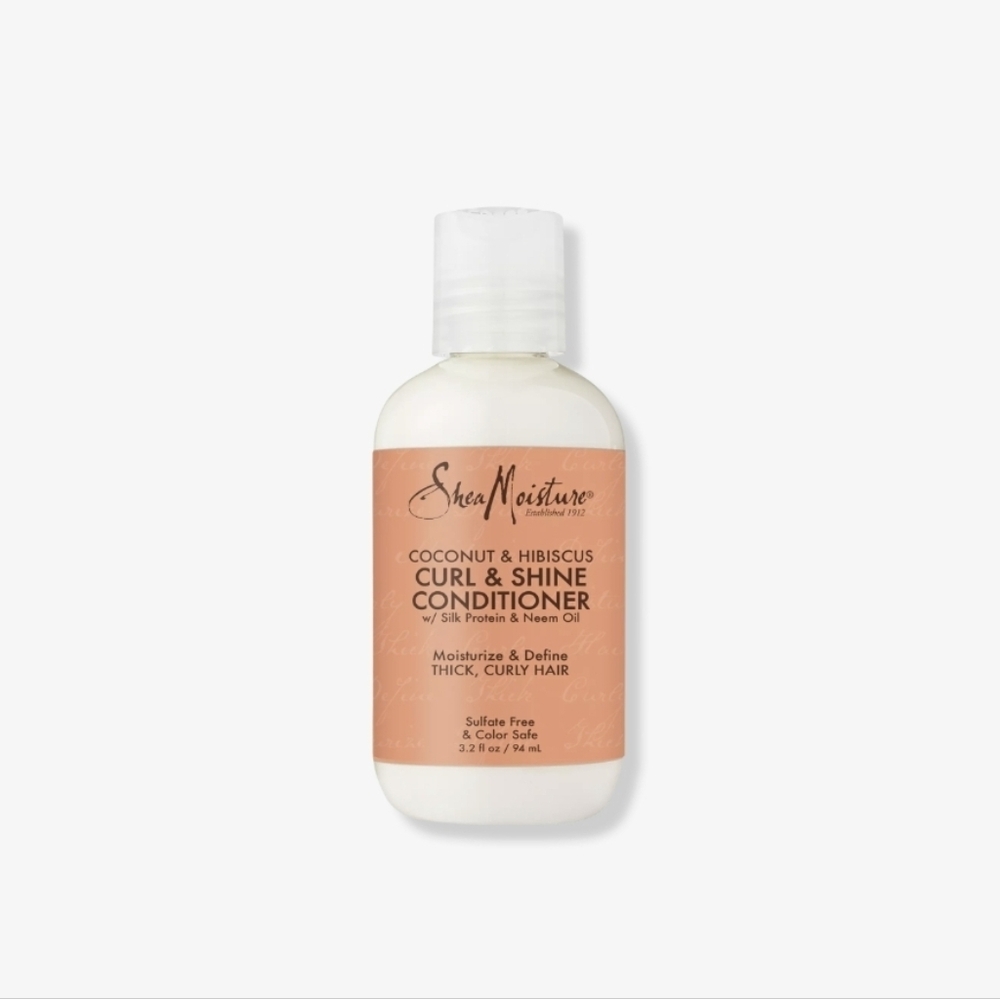 🪷5/$25! SheaMoisture Coconut Hibiscus Curl & Shine Conditioner Travel Size New